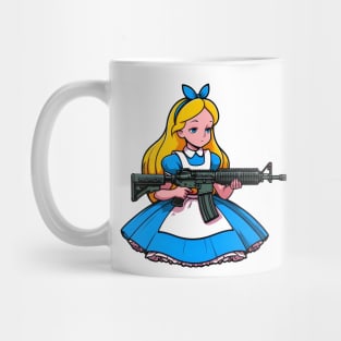 Tactical Wonderland Odyssey Tee: A Unique Twist on Alice's Journey Mug